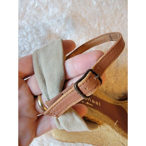 Eric Michael Handmade In Spain Espadrille Wedge Sandals Size 40‎ EU 9 US - Picture 6 of 11